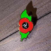 Isle of Man poppy badge (map)